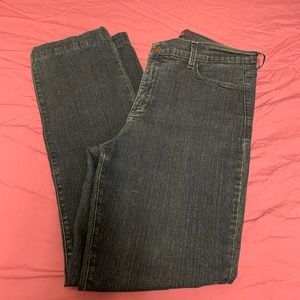 NYDJ dark blue wash straight leg size 14
